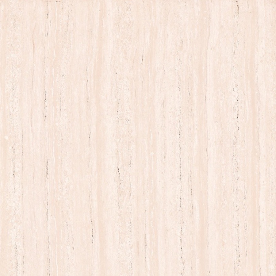 Close-up of cream travertine-look vitrified floor tile